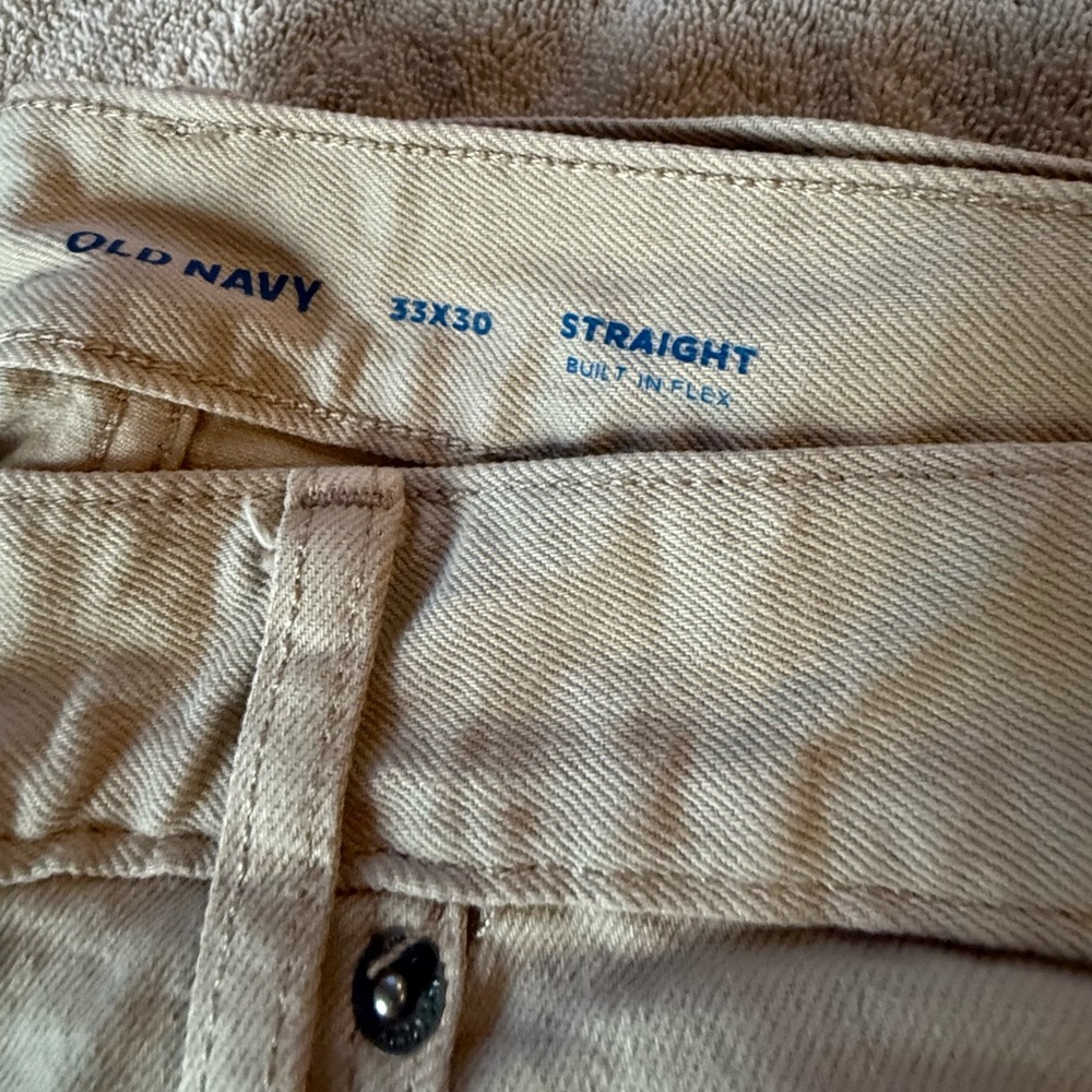 Old Navy Men's Tan Straight Pants